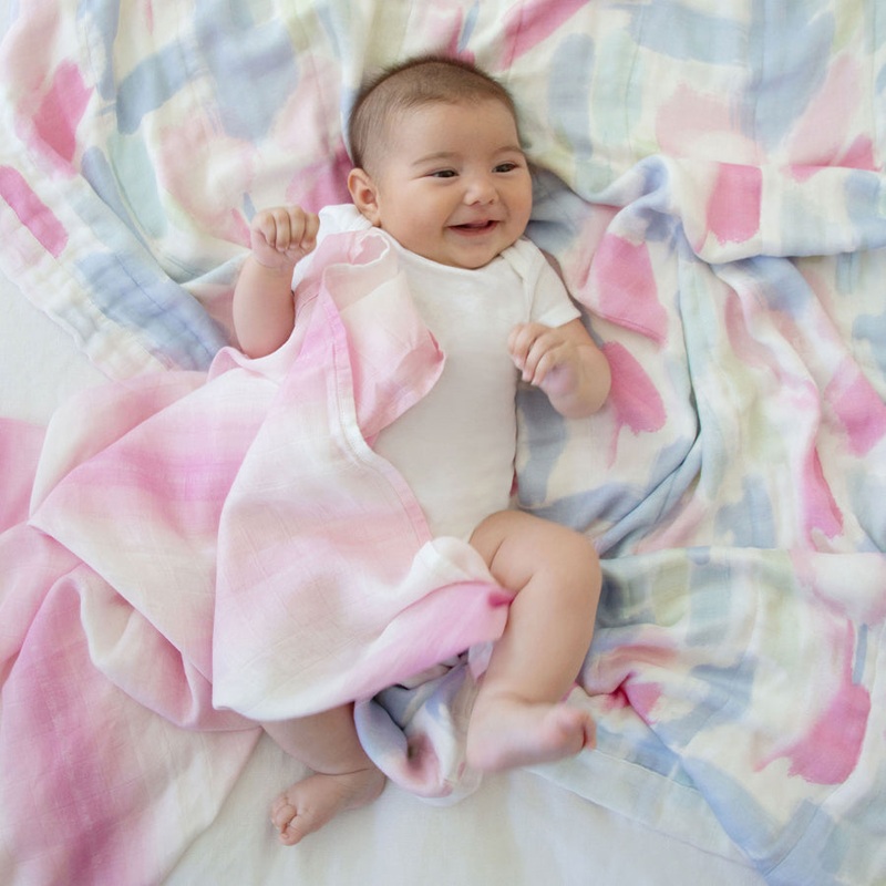 Aden + Anais Florentine Painterly Silky Soft Dream Blanket