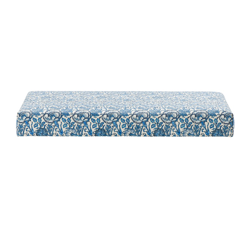 Aristot Rectangular Ottoman – William Morris Pink & Rose
