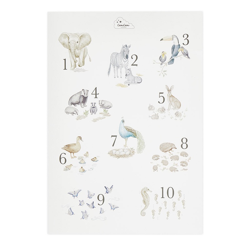 Cam Cam Copenhagen Number Poster