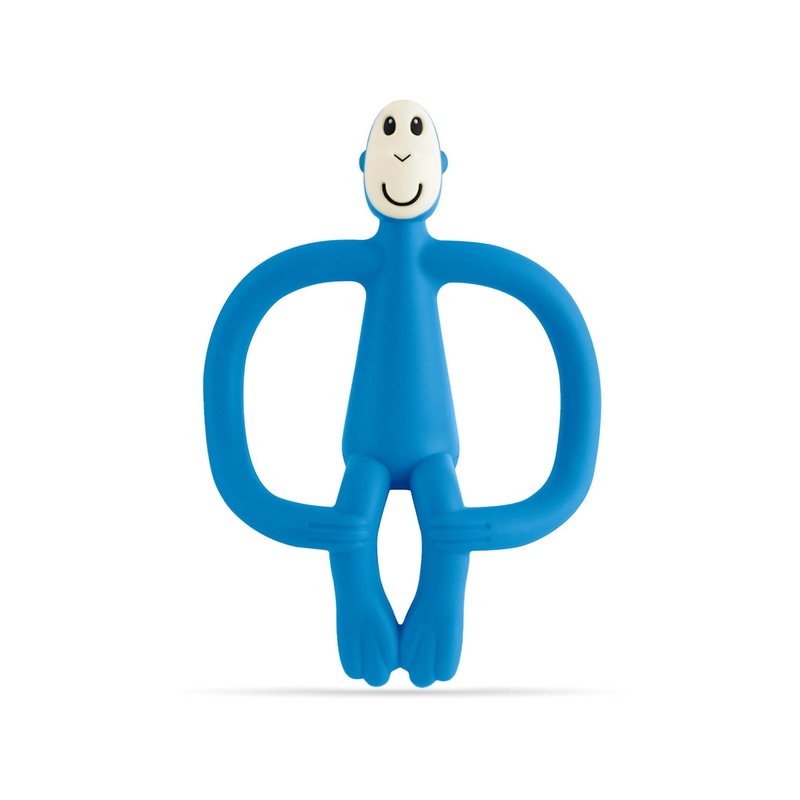 Matchstick Monkey Teething Toy and Gel Applicator – Blue
