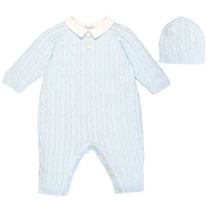 Emile et Rose – Ronnie Knit Boys All in One & Hat Set