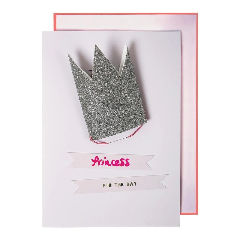 Meri Meri – Glitter Princess Crown Birthday Card