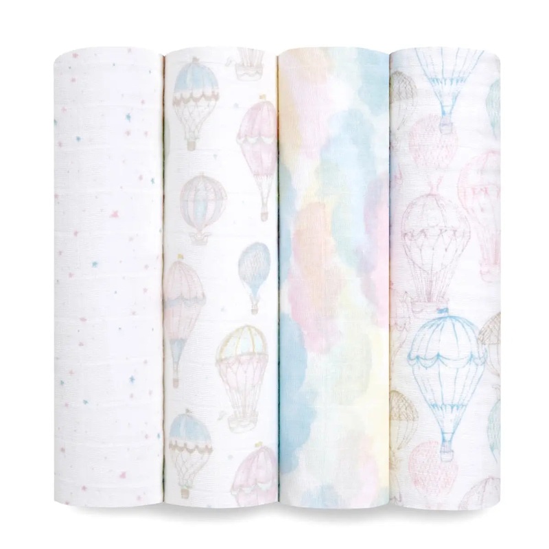 Aden + Anais – Above The Clouds Organic Swaddles 4 Pack