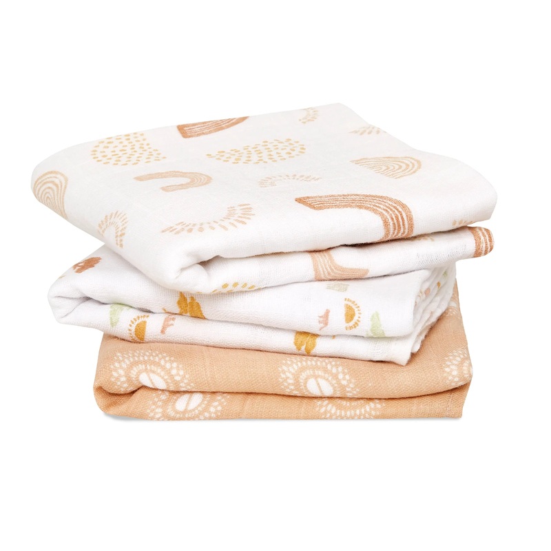 Aden + Anais Keep Rising Musy Muslin Squares 3 Pack