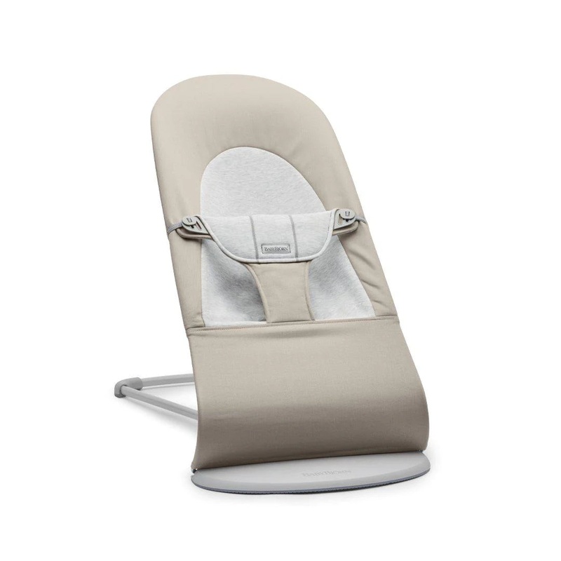 BabyBjorn Bouncer Balance Soft Cotton Jersey – Beige / Grey