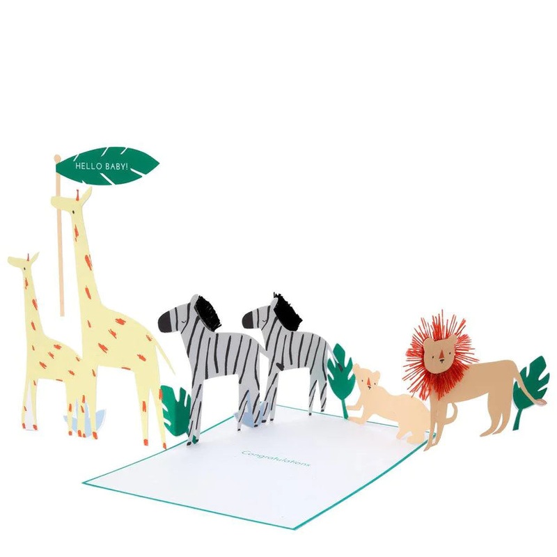 Meri Meri – Safari Baby Card