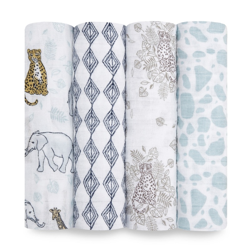 Aden + Anais Jungle Swaddles 4 Pack