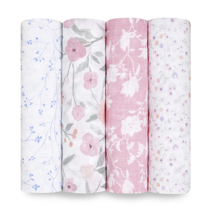 Aden + Anais – Ma Fleur Swaddles 4 Pack