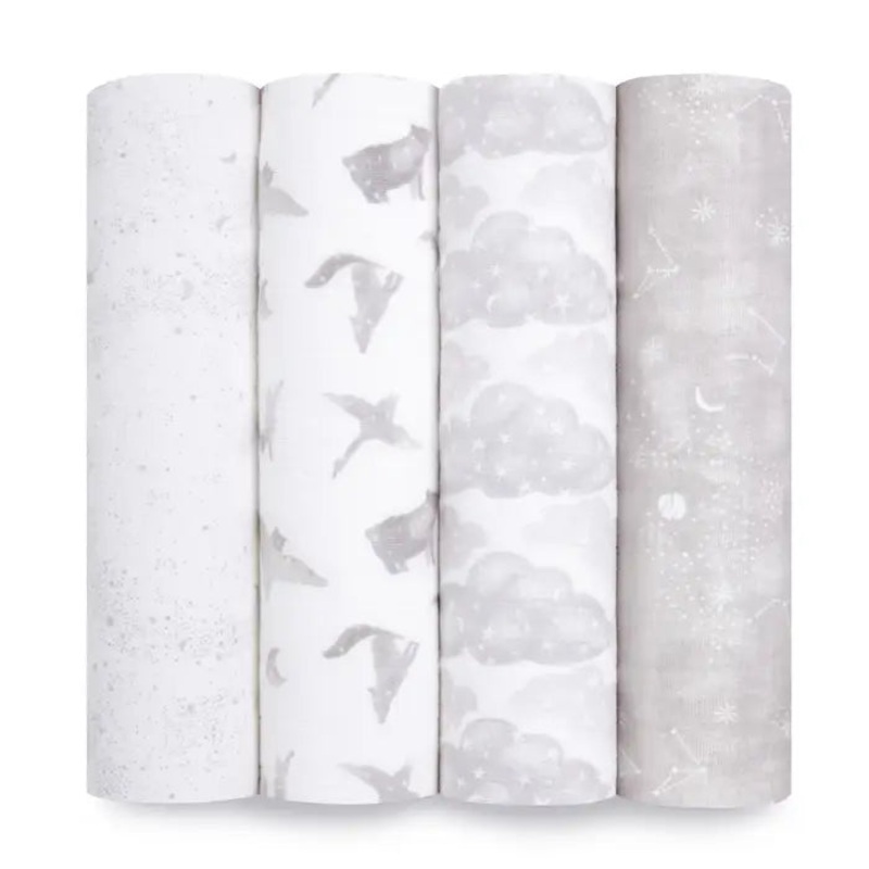 Aden + Anais – Map The Stars Organic Swaddles 4 Pack