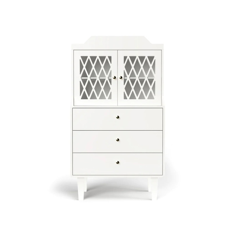 Cam Cam Copenhagen Harlequin French Cabinet White