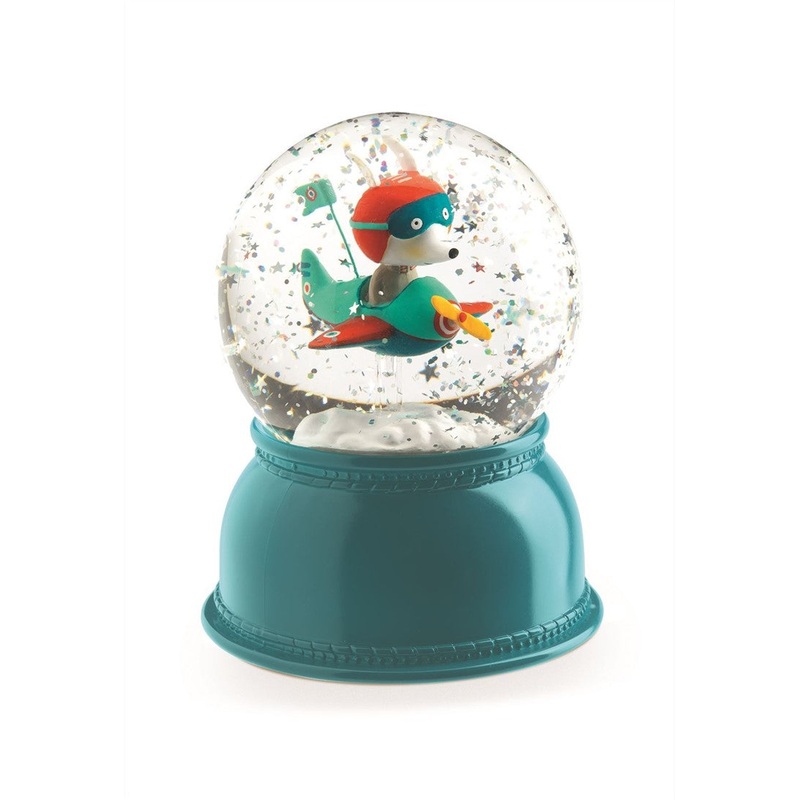 Djeco Airplane Snow Globe Night Light