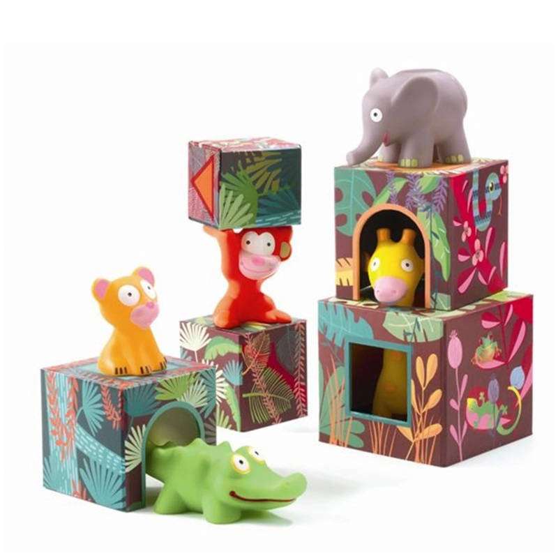 Djeco Maxi Topanijungle Stacking Tower and Animals