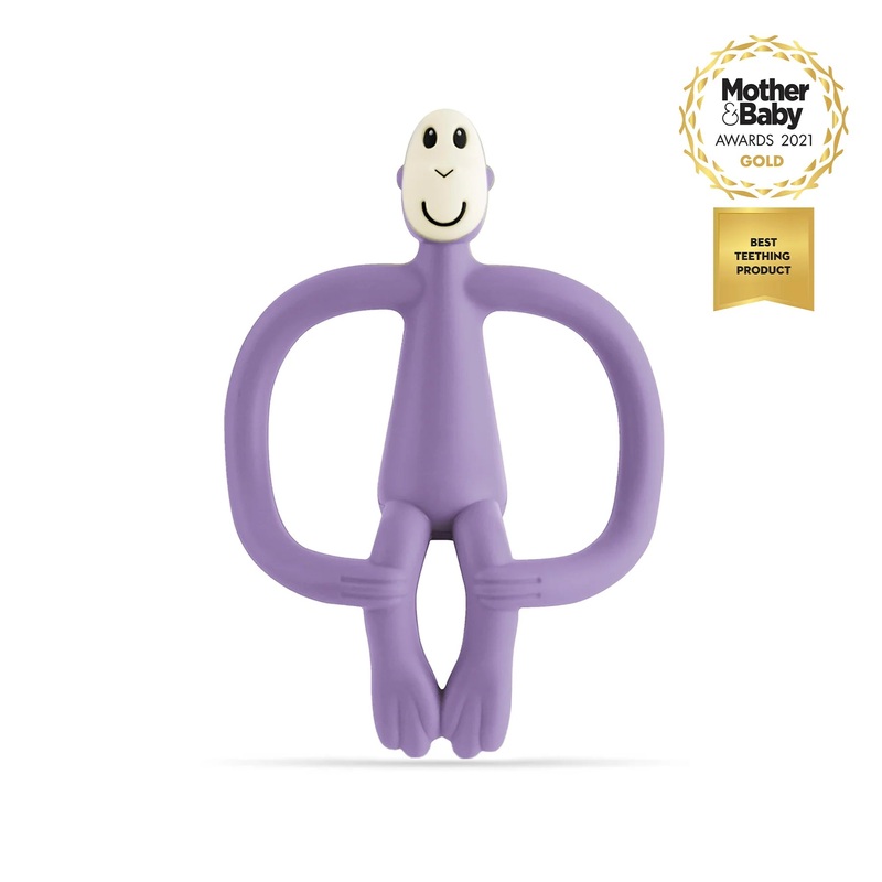 Matchstick Monkey Teething Toy and Gel Applicator – Purple
