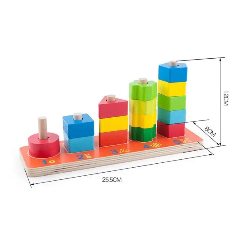 Acool Toy – Wooden Stacking Blocks