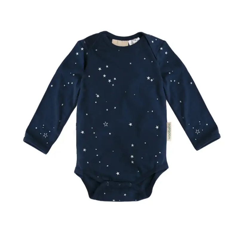 Woolbabe Long Sleeve Bodysuit – Tekapo Stars