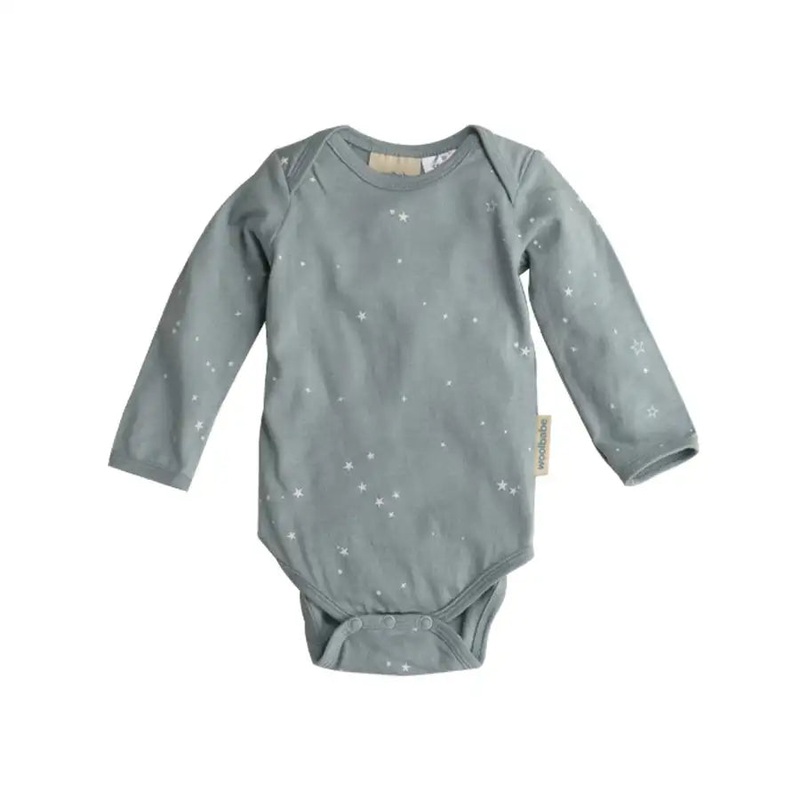 Woolbabe Long Sleeve Bodysuit – Tide Stars