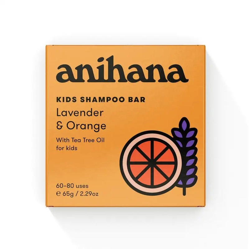 Anihana – Kids Lavender & Orange Shampoo Bar – 60-80 uses
