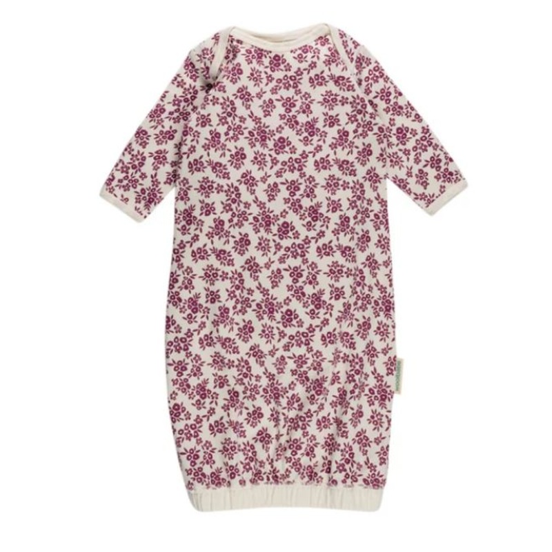 Woolbabe – Merino/Organic Cotton Gown – Limited Edition – Natural Rose Manuka