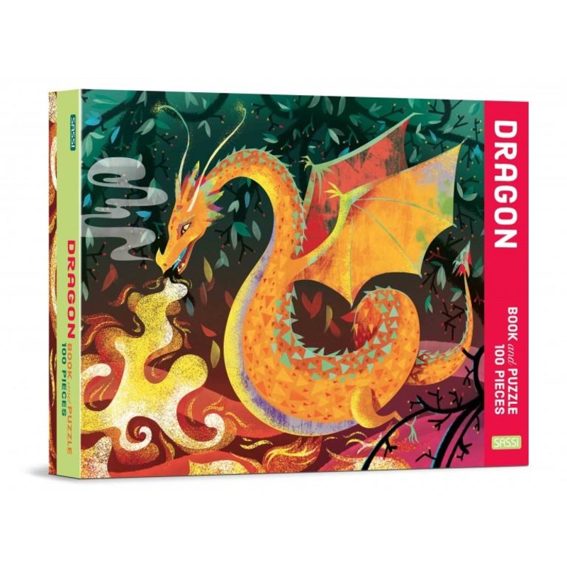 Dragon 100pc Puzzle and Book Set by Sassi