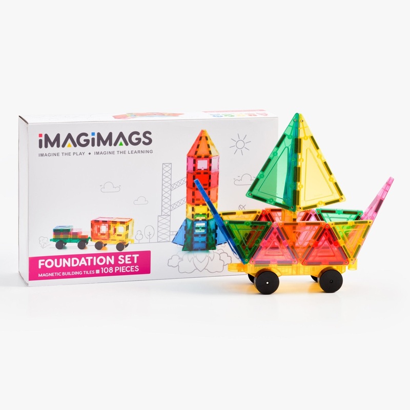 Imagimags – 108pc Magnetic Building Tiles Set