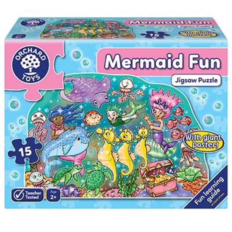 Mermaid Fun – 15 piece shaped jigsaw puzzle