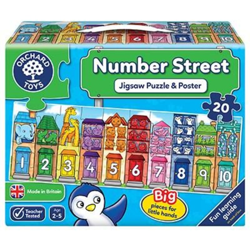 Number Street Puzzle and Poster