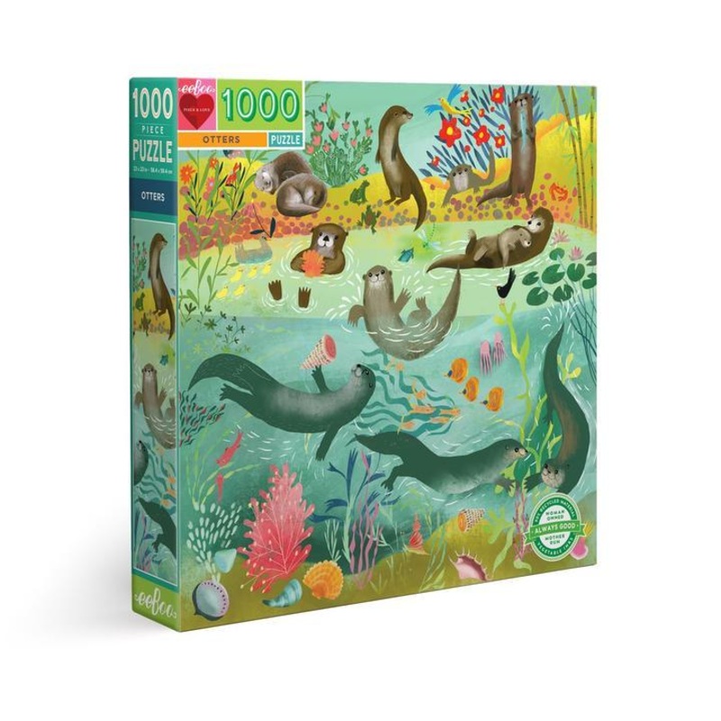 Otters 1000pc Puzzle by eeBoo