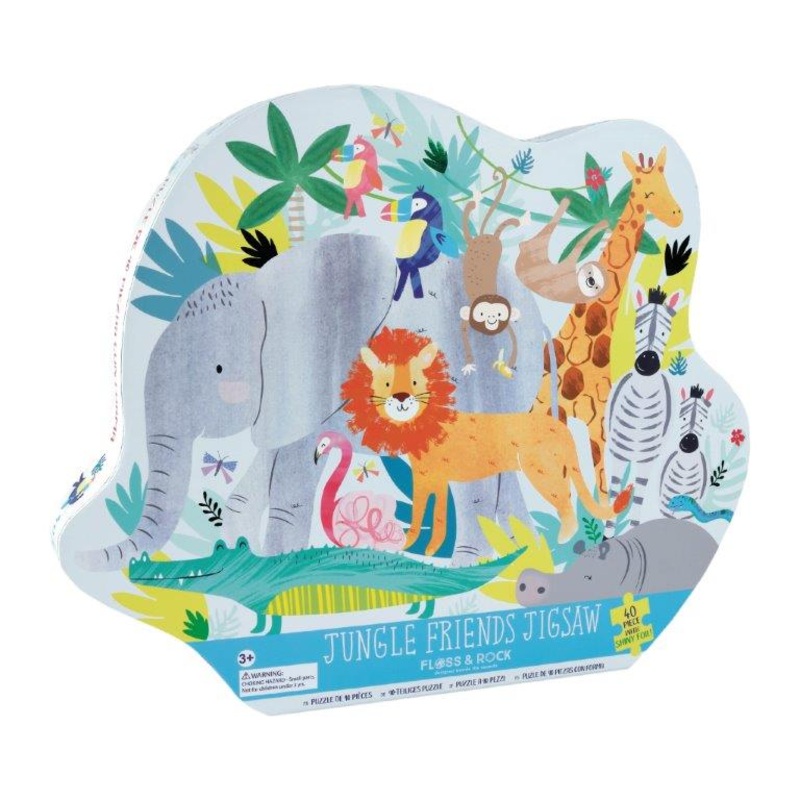 Safari Friends 40Pc shaped Jigsaw Puzzle