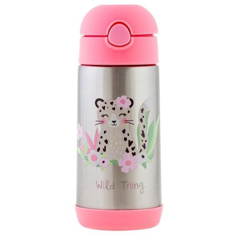 Double Wall Stainless Steel Bottle – Leopard by Stephen Joseph