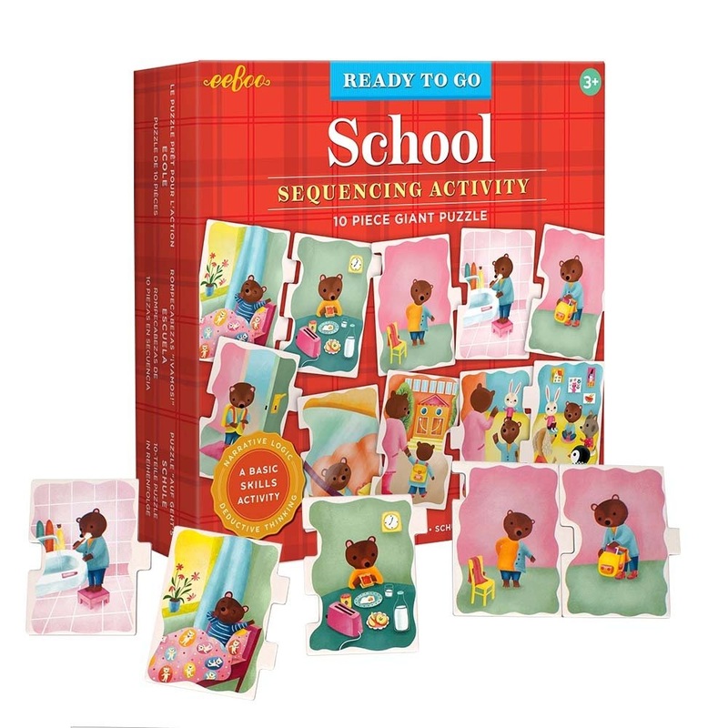 Ready to go – School – Giant Sequencing Puzzle by eeBoo