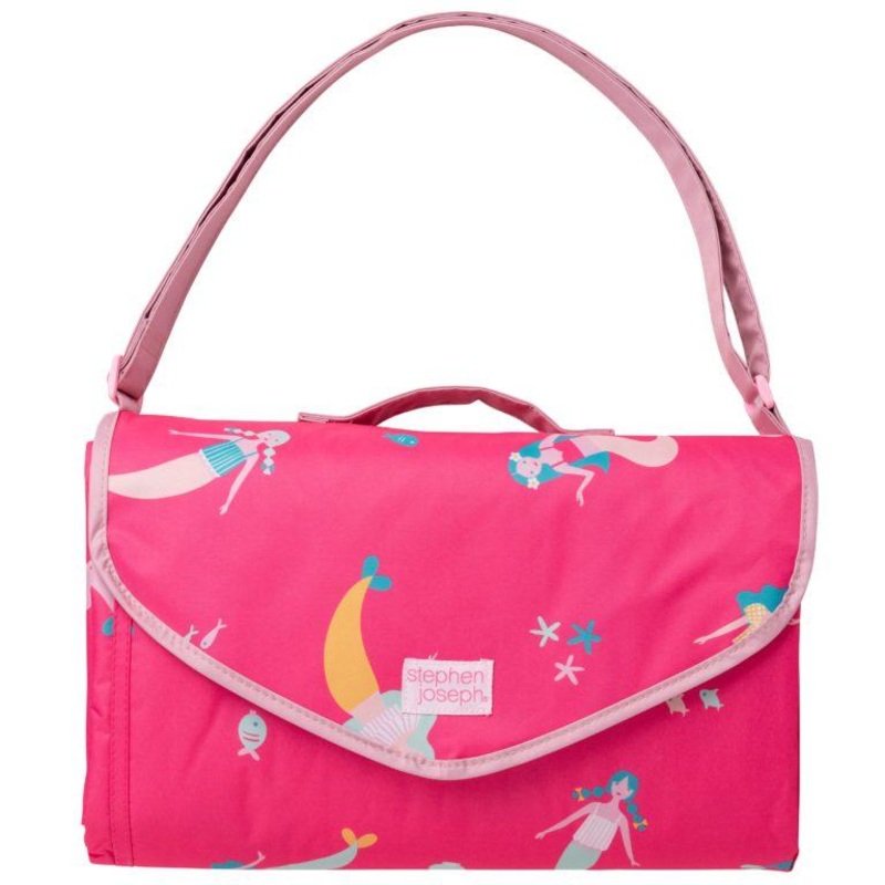 Wipeable Fold Up Beach Blanket – Mermaids by Stephen Joseph