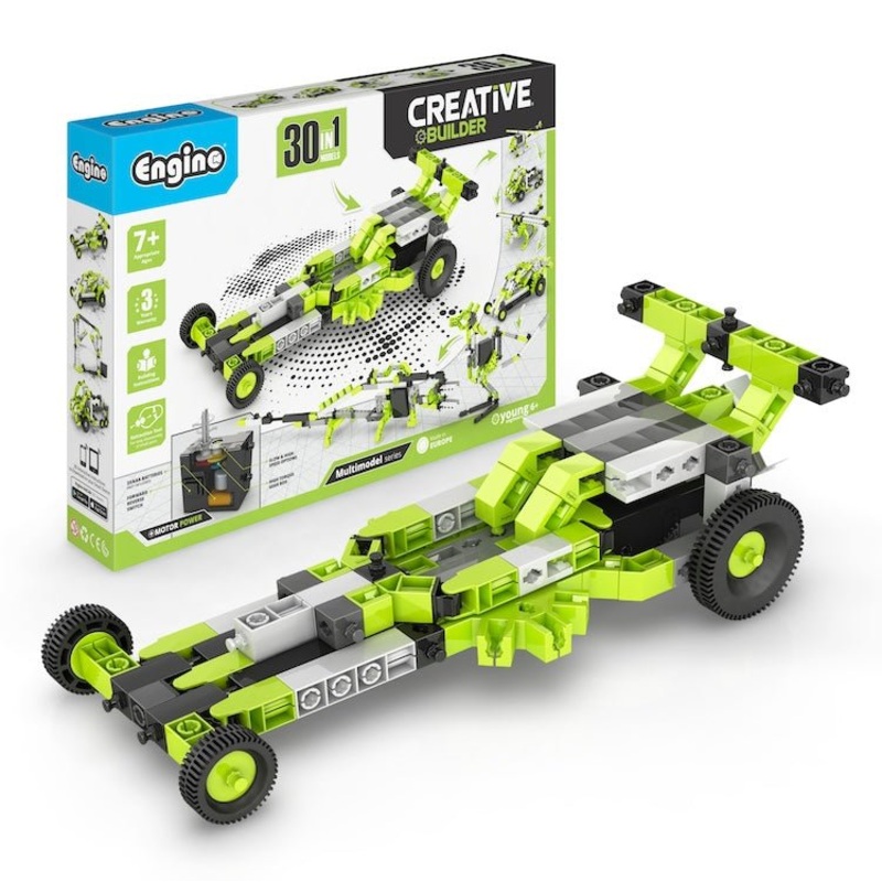 Engino: Creative Builder – 30 Multi-Model Motorised Construction Toy – 7yrs+