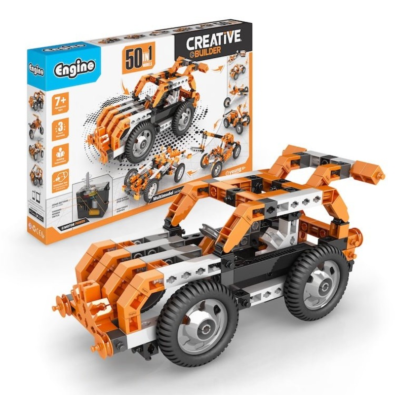 Engino: Creative Builder 50 Multi-Models Motorised Construction Toy – 7yrs+