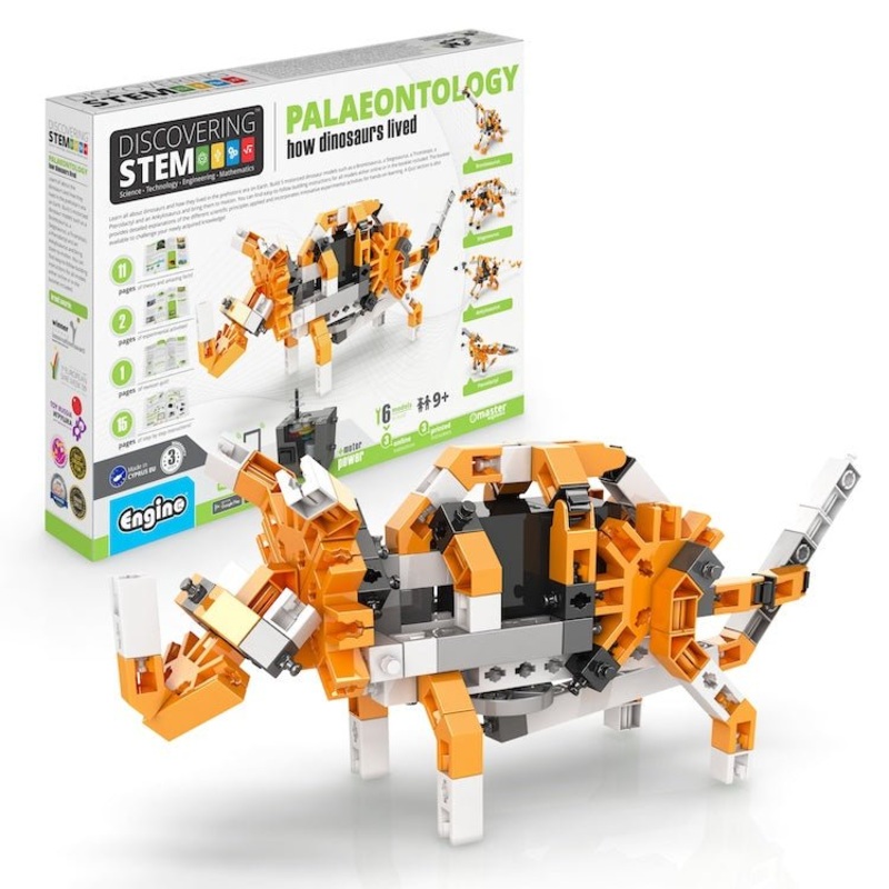 Engino Discovering Stem: Palaentology: How Dinosaurs Lived (5 motorised models) – 9yrs+