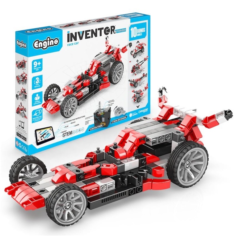 Engino: Inventor Mechanics – Motorised Race Car (10 models) – 9yrs+