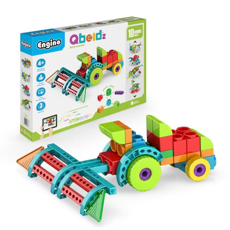 Engino: Qboidz Farm Tractor Construction Toy (10 models) 4yrs+