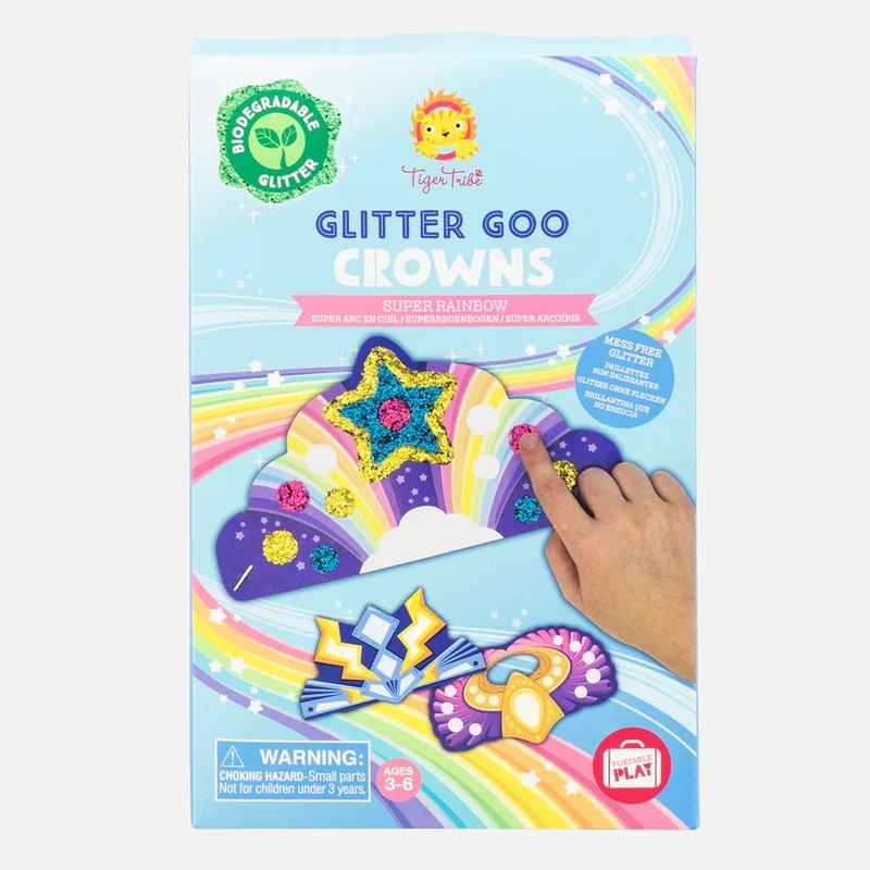 Glitter Goo Crowns – Super Rainbow by Tiger Tribe (3 – 6yrs)