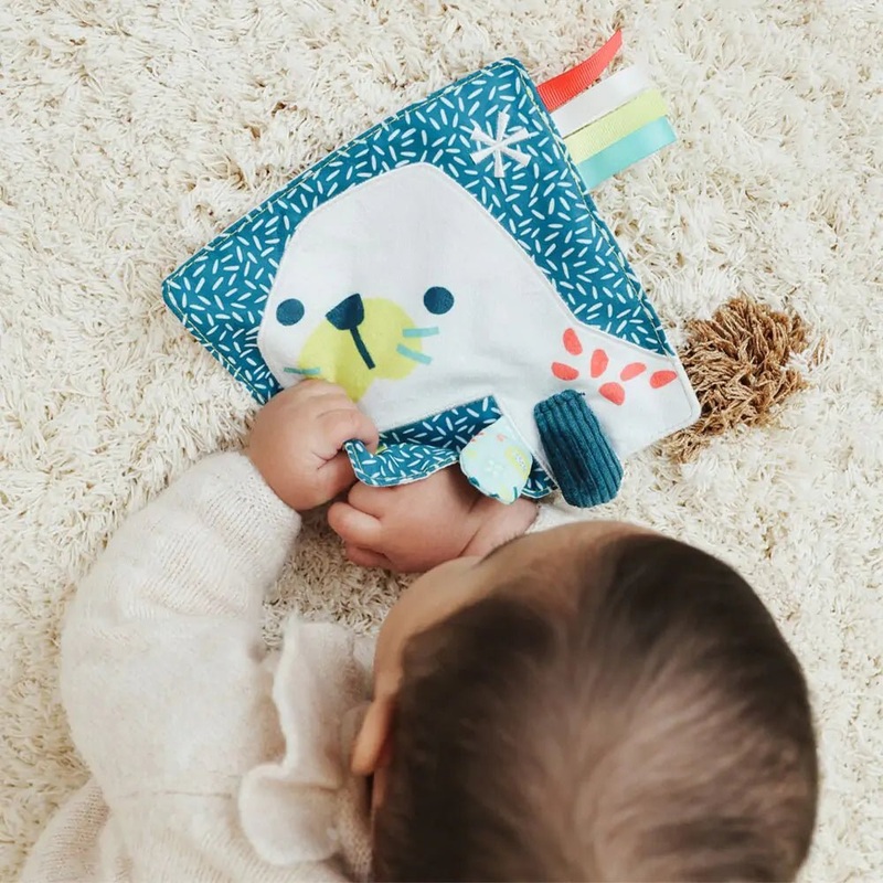 Miniland Crinkly Sensory Cloth page – Sea Lion (0 – 6months)