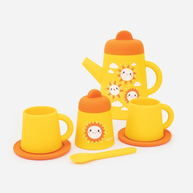 Silicone Tea Set – Sunny Days by Tiger Tribe (1-5yrs)