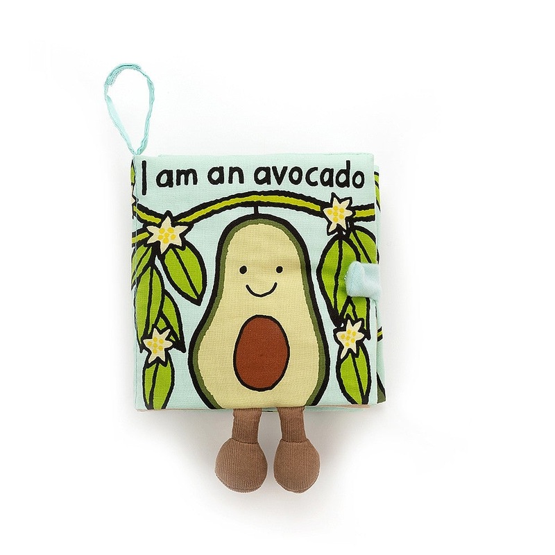 Avocado Fabric Book by Jellycat