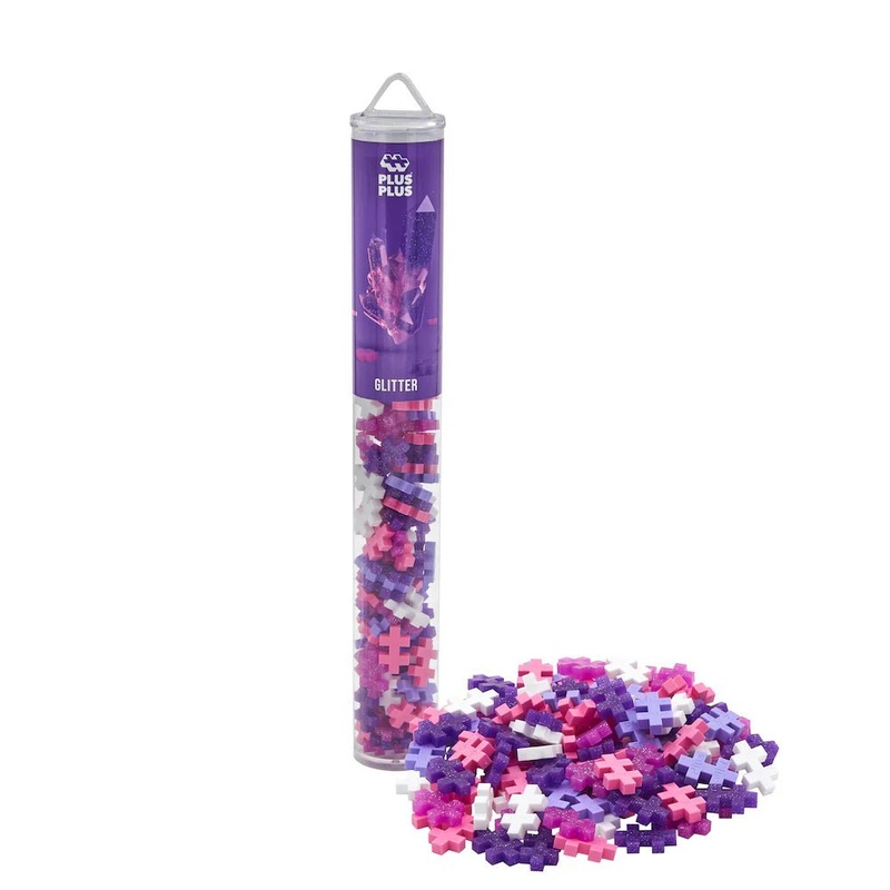 Plus-Plus Glitter Mix – 100pcs Tube – 5yrs+