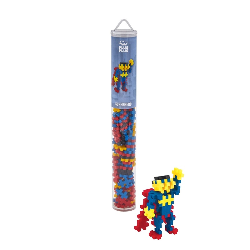 Plus-Plus Superhero Tube – 100pcs – 5yrs+