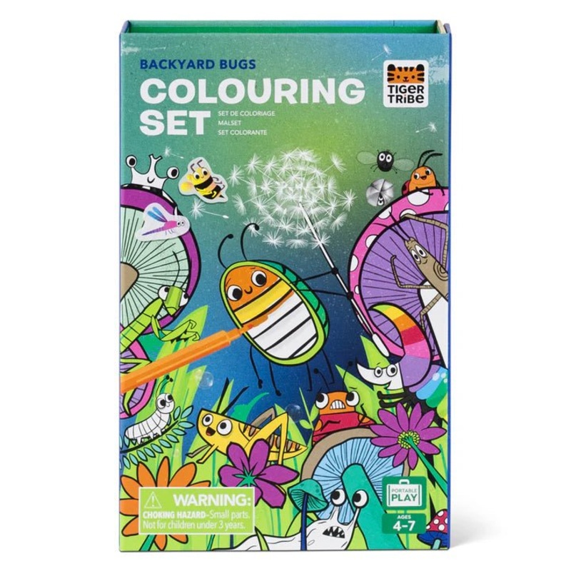 Backyard Bugs Colouring Set by Tiger Tribe