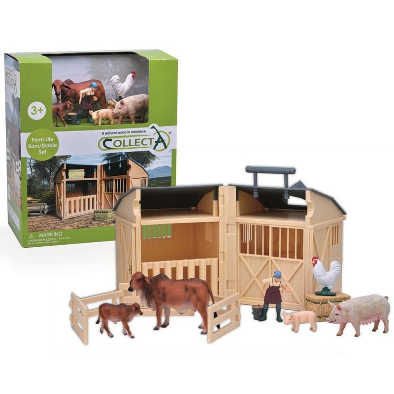 CollectA Farm Stable with Farm Animals & Accessories
