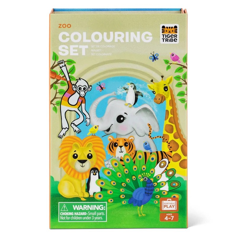 Colouring Set Zoo by Tiger Tribe
