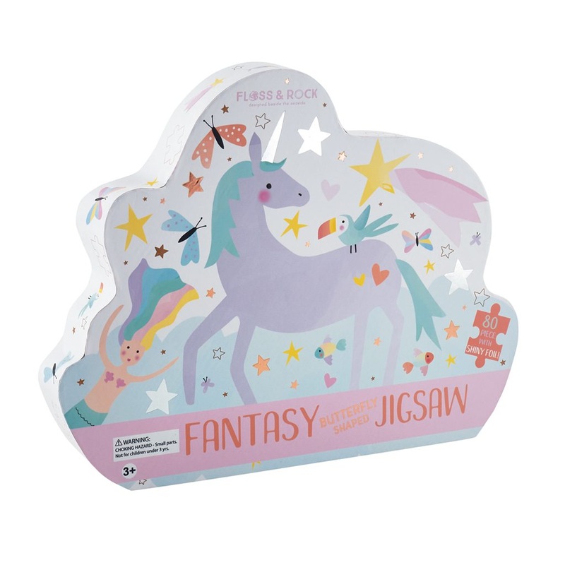 Fantasy Butterfly Shaped 80Pc Puzzle