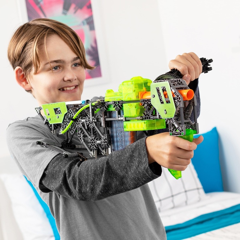 K’nex Cyber X: C10 Crypto Crank with Motor – Foam Dart Blaster – 383pc / 6 models – 8yrs+