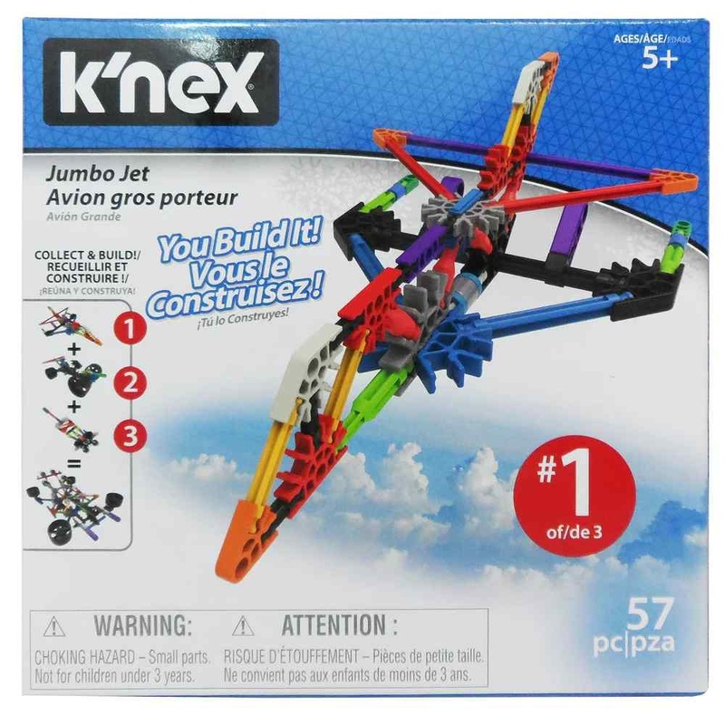 K’nex – Jumbo Jet Building Set – 57pc – 5yrs+