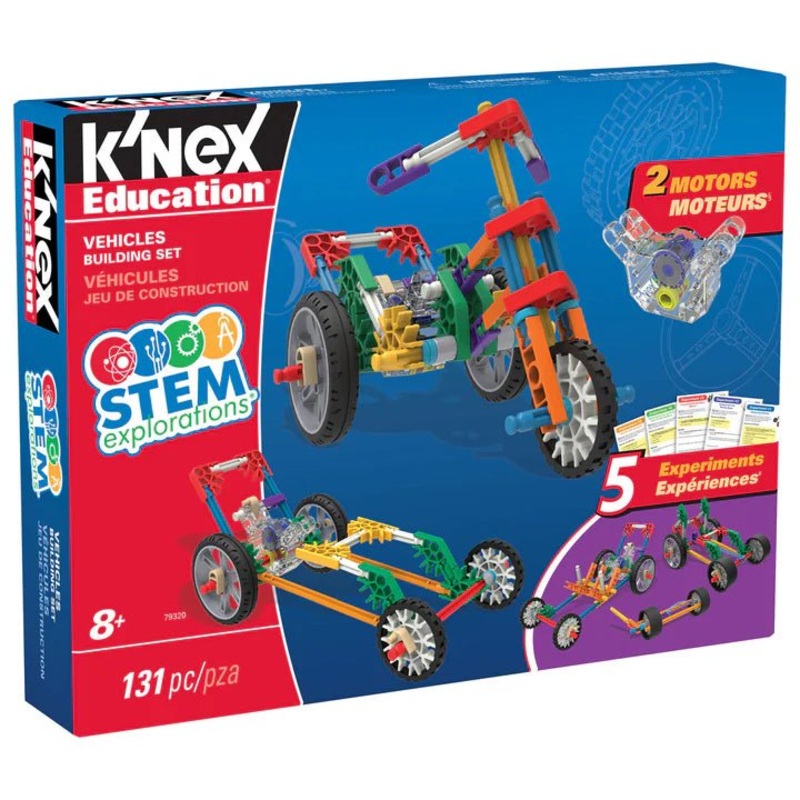 K’Nex STEM Explorations – Vehicles Building Set – 131pcs – 8yrs+
