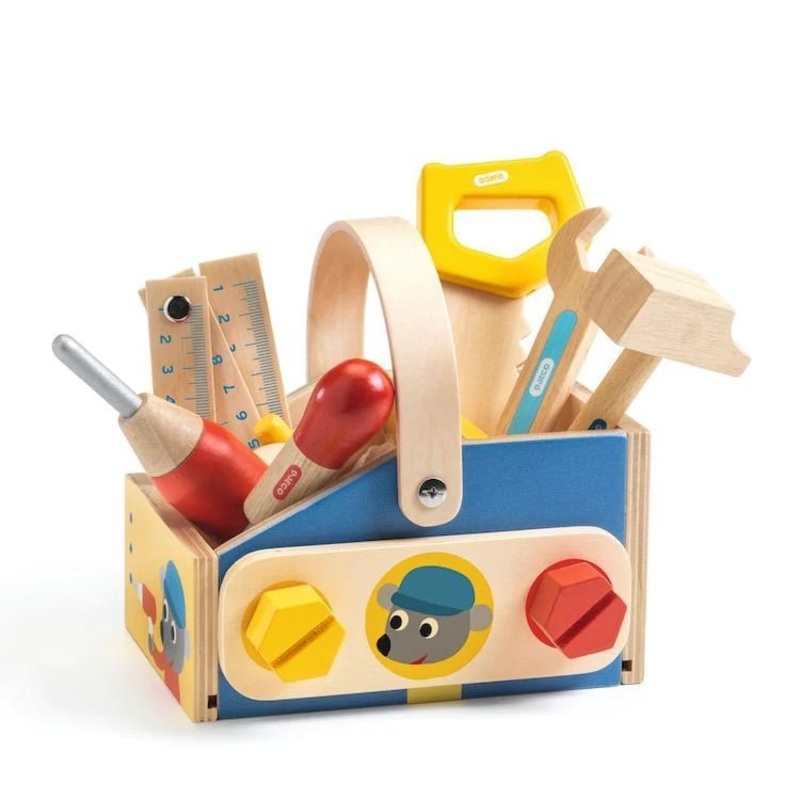 Minibrico Wooden Tool Box set by Djeco
